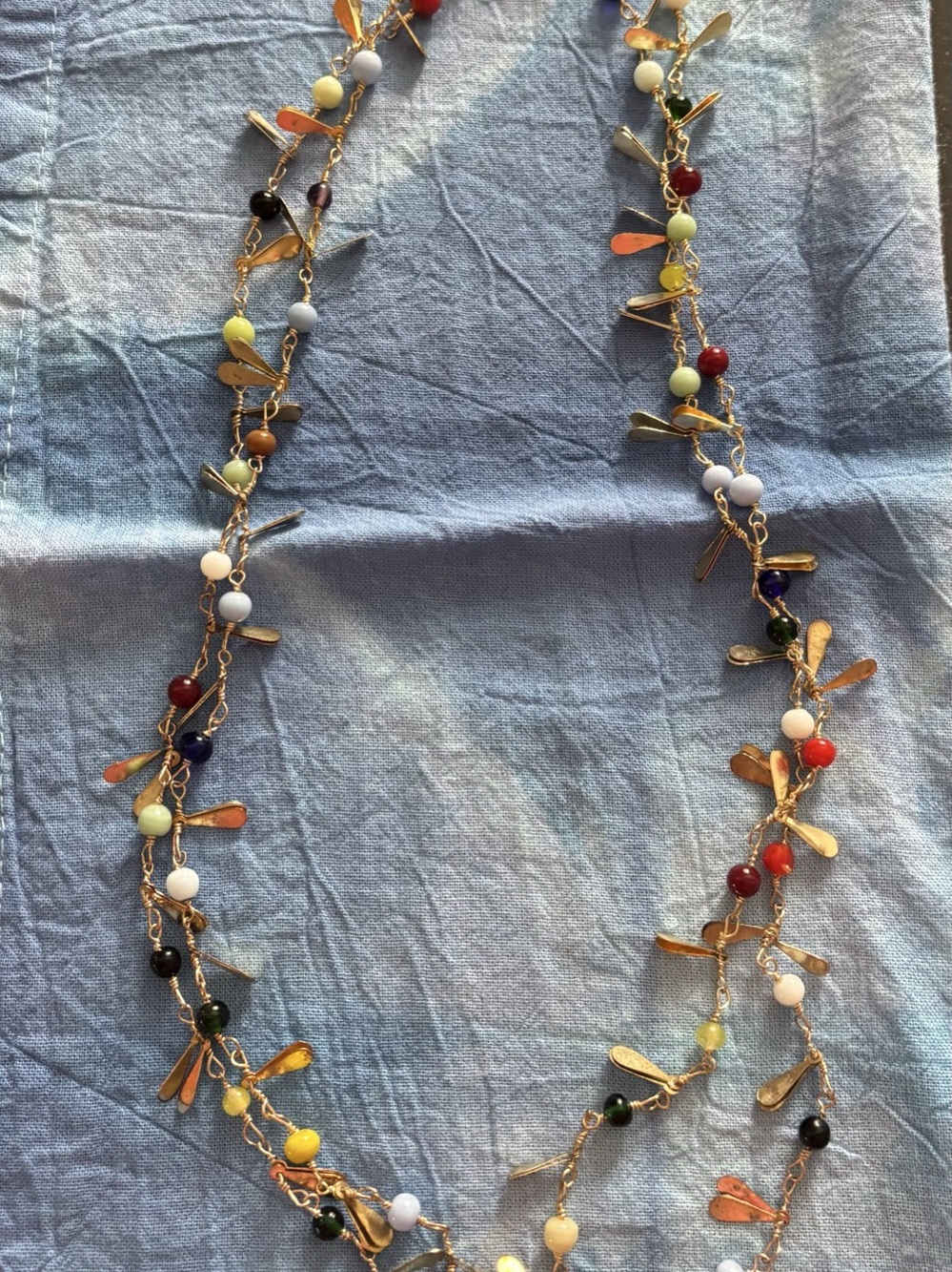 Multicolor Beaded Charm Necklace